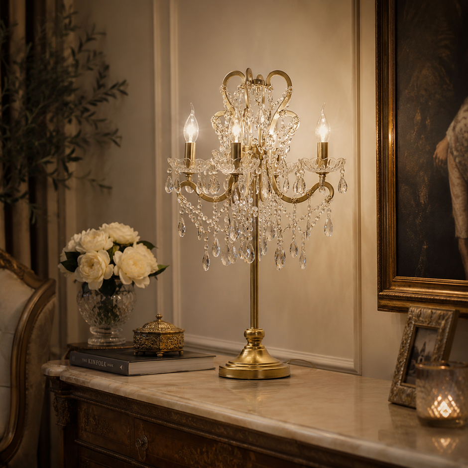 Abigail Crystal Table Lamp