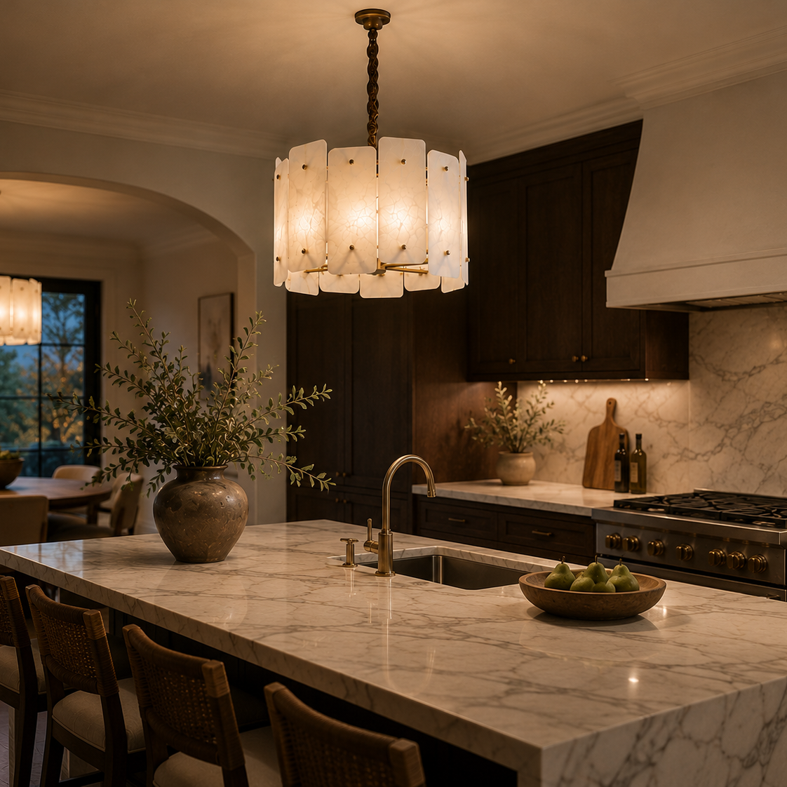 Acevedo Alabaster Chandelier