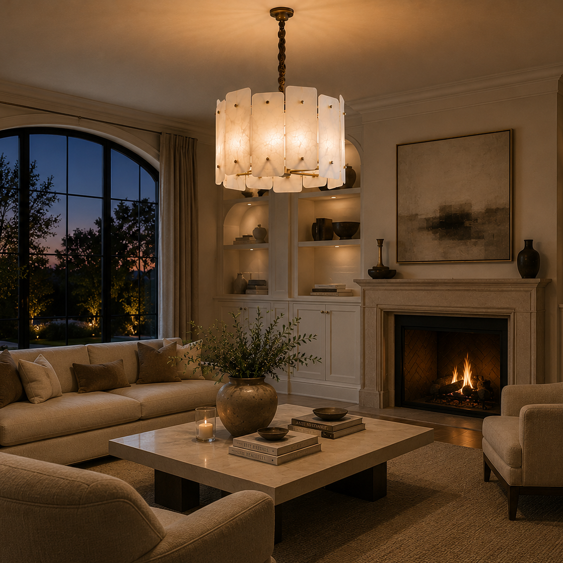 Acevedo Alabaster Chandelier