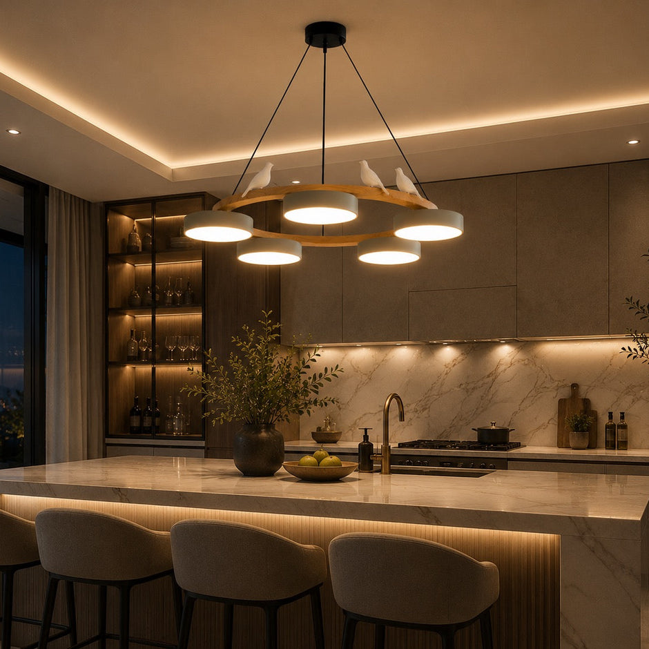 Sienna Bird Round Chandelier